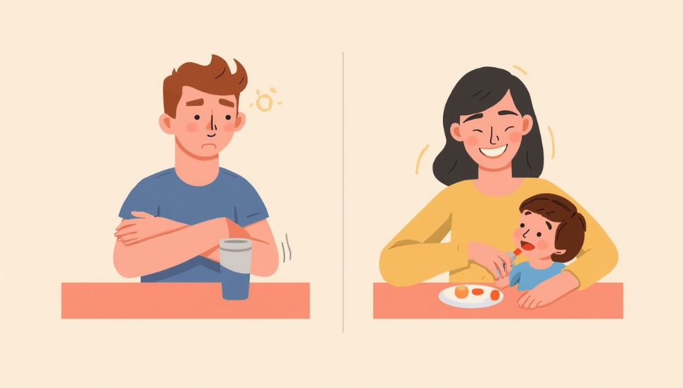 食べない子にやりがちなNG行動と正しい対応